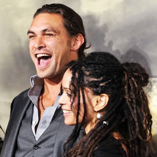 Jason Momoa, Lisa Bonet in The LA Premiere of Conan the Barbarian