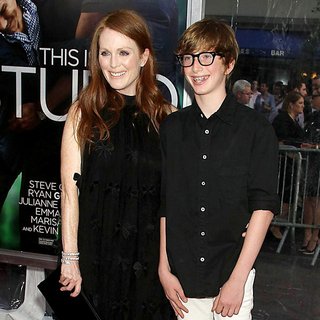 Julianne Moore, Caleb Freundlich in World Premiere of Crazy, Stupid, Love - Arrivals