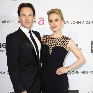 Stephen Moyer, Anna Paquin in 21st Annual Elton John AIDS Foundation's Oscar Viewing Party