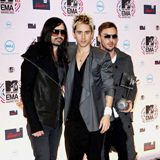 30 Seconds to Mars in MTV Europe Music Awards 2010 - Press Room