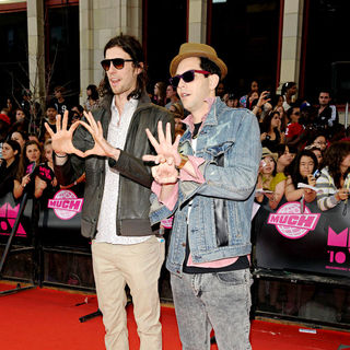 Ryland Blackinton, Gabe Saporta, Cobra Starship in 2010 MuchMusic Video Awards - Red Carpet Arrivals