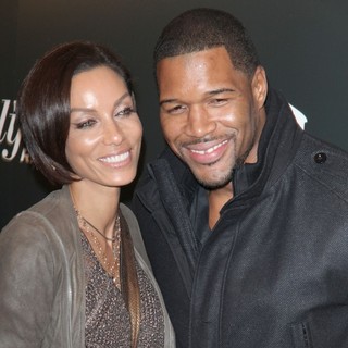 Nicole Murphy, Michael Strahan in The Premiere of Django Unchained