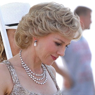 Naomi Watts Dressed as Princess Diana Shooting Caught in Flight
