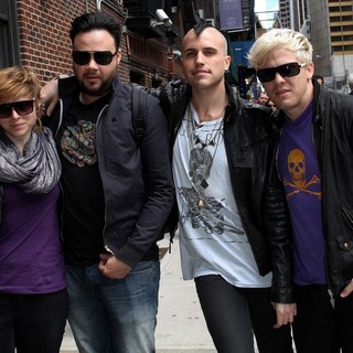 Neon Trees in Neon Trees Outside The Ed Sullivan Theater for The David Letterman Show
