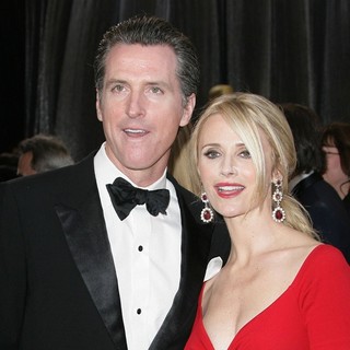 Gavin Newsom, Jennifer Siebel in The 85th Annual Oscars - Red Carpet Arrivals