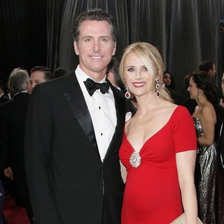 Gavin Newsom, Jennifer Siebel in The 85th Annual Oscars - Red Carpet Arrivals