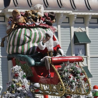 Nick Cannon Filming for The Christmas Day Parade at Disneyland