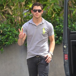 Jonas Brothers Seen Exiting A Restaurant