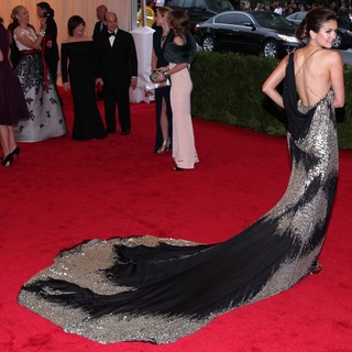 Nina Dobrev in Schiaparelli and Prada Impossible Conversations Costume Institute Gala