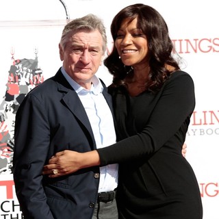 Robert De Niro, Grace Hightower in Robert De Niro Places His Hand and Foot Prints in Cement During The Footprint Ceremony