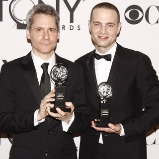 Bruce Norris, Jordan Roth in The 66th Annual Tony Awards - Press Room