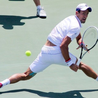 Novak Djokovic in The Men's Final on Day 14 of The Sony Ericsson Open