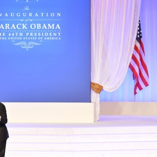 Michelle Obama, Barack Obama, Jennifer Hudson in The Inaugural Ball