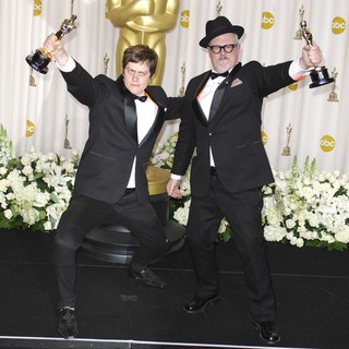 Brandon Oldenburg, William Joyce in 84th Annual Academy Awards - Press Room