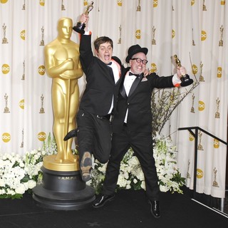 Brandon Oldenburg, William Joyce in 84th Annual Academy Awards - Press Room