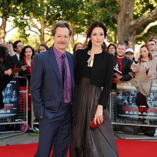 Gary Oldman, Alexandra Edenborough in The Premiere of Tinker, Tailor, Soldier, Spy