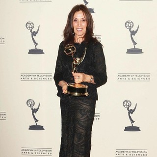 Olivia Harrison in 2012 Creative Arts Emmy Awards - Press Room