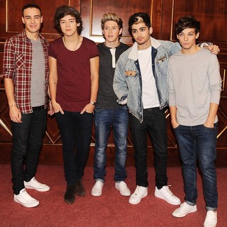 One Direction in One Direction at A Press Conference to Launch Their Album Take Me Home