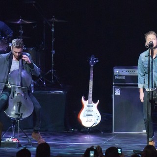 Eddie Fisher, Brent Kutzle, Ryan Tedder, OneRepublic in KIIS FM's Jingle Ball 2012 - Show