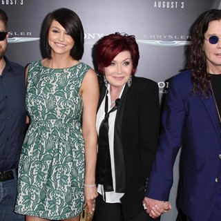 Jack Osbourne, Lisa Stelly, Sharon Osbourne, Ozzy Osbourne in Los Angeles Premiere of Total Recall