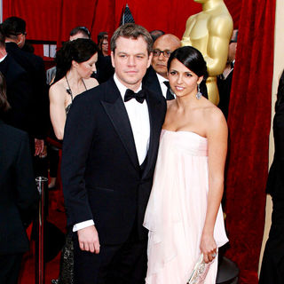 Matt Damon, Luciana Barroso in The 82nd Annual Academy Awards (Oscars) - Arrivals
