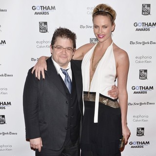 Patton Oswalt in Gotham Awards 2011 - Arrivals - oswalt-theron-gotham-awards-2011-01