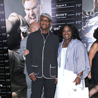 Samuel L. Jackson, LaTanya Richardson in The NY Movie Premiere of 'The Other Guys'