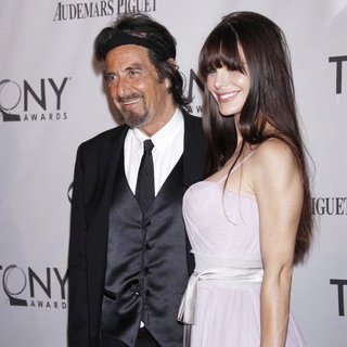 Al Pacino, Lucila Sola in The 65th Annual Tony Awards - Arrivals