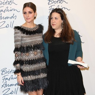 Olivia Palermo in British Fashion Awards 2011 - Press Room - palermo-katrantzou-british-fashion-awards-2011-press-room-01