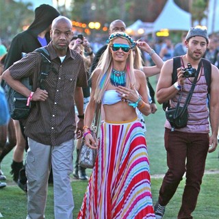 Paris Hilton in Celebrities at The 2012 Coachella Valley Music and Arts Festival - Day 2