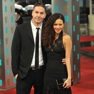 Ol Parker, Thandie Newton in The 2013 EE British Academy Film Awards - Arrivals