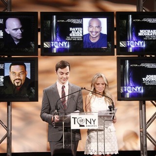 Jim Parsons, Kristin Chenoweth in The 2012 Tony Awards Nomination Announcements