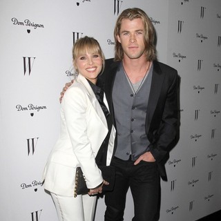 Elsa Pataky, Chris Hemsworth in W Magazine's 69th Annual Golden Globe Awards Celebration - Arrivals