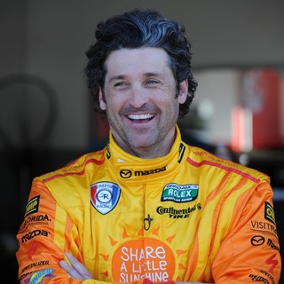 Patrick Dempsey Appears During Testing for Rolex Sports Car Series Rolex 24
