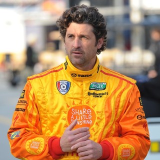 Patrick Dempsey Appears During Testing for Rolex Sports Car Series Rolex 24