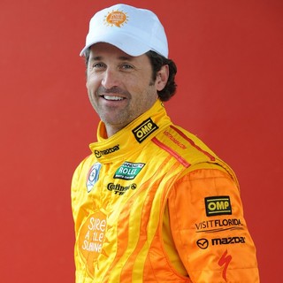 Patrick Dempsey in Patrick Dempsey Appears During Testing for Rolex Sports Car Series Rolex 24