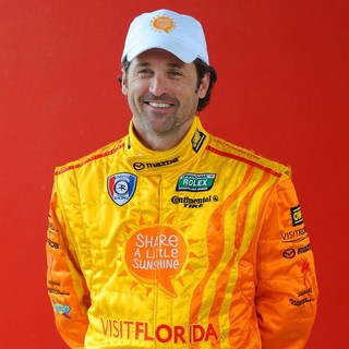 Patrick Dempsey Appears During Testing for Rolex Sports Car Series Rolex 24