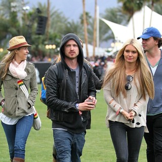 Aaron Paul, Lauren Parsekian in Celebrities at The 2012 Coachella Valley Music and Arts Festival - Day 1