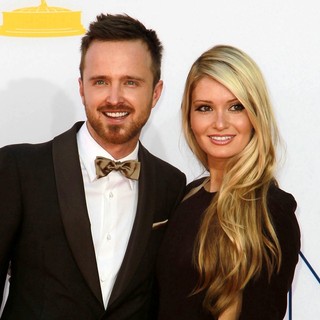 Aaron Paul, Lauren Parsekian in 64th Annual Primetime Emmy Awards - Arrivals