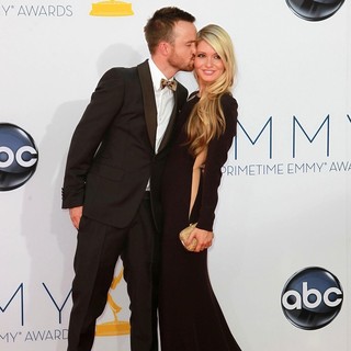 Aaron Paul, Lauren Parsekian in 64th Annual Primetime Emmy Awards - Arrivals