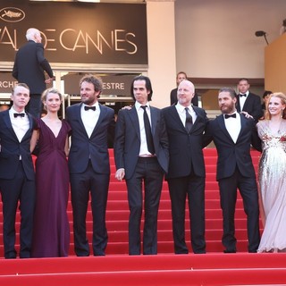 Guy Pearce, Dane DeHaan, Mia Wasikowska, Jason Clarke, Nick Cave, John Hillcoat, Tom Hardy, Jessica Chastain, Shia LaBeouf in Lawless Premiere - During The 65th Annual Cannes Film Festival