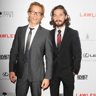 Guy Pearce, Shia LaBeouf in The Premiere of Lawless