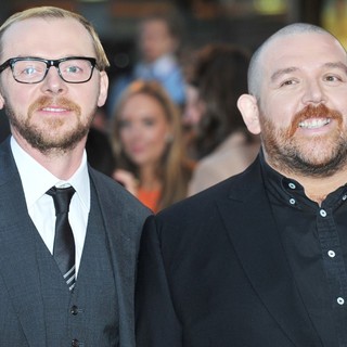 Simon Pegg, Nick Frost in The UK Film Premiere of The Adventures of Tintin: The Secret of the Unicorn - Arrivals