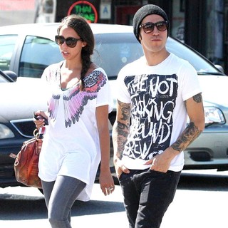 Pete Wentz in Pete Wentz Steps Out with A Female Companion