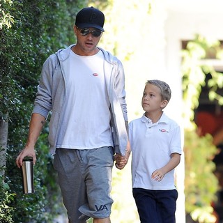 Ryan Phillippe with Deacon Phillippe Arriving at The Voting Booth