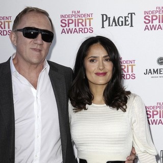 Francois-Henri Pinault, Salma Hayek in 2013 Film Independent Spirit Awards - Arrivals