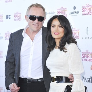 Francois-Henri Pinault, Salma Hayek in 2013 Film Independent Spirit Awards - Arrivals
