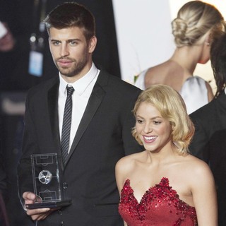 Gerard Pique, Shakira in The FIFA Ballon d'Or Gala
