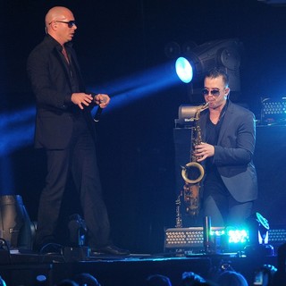 Pitbull in Pitbull Performing Live During His Euphoria World Tour