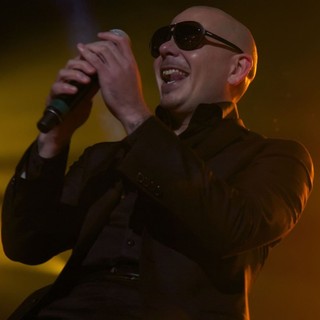 Pitbull in Pitbull Performing on Stage at The Ricoh Coliseum